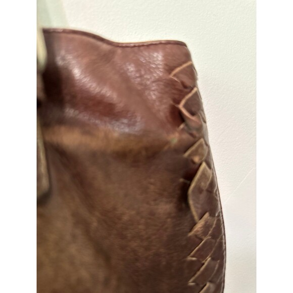 LATICO USA BROWN LEATHER EXPANDABLE TOTE - Picture 3 of 11